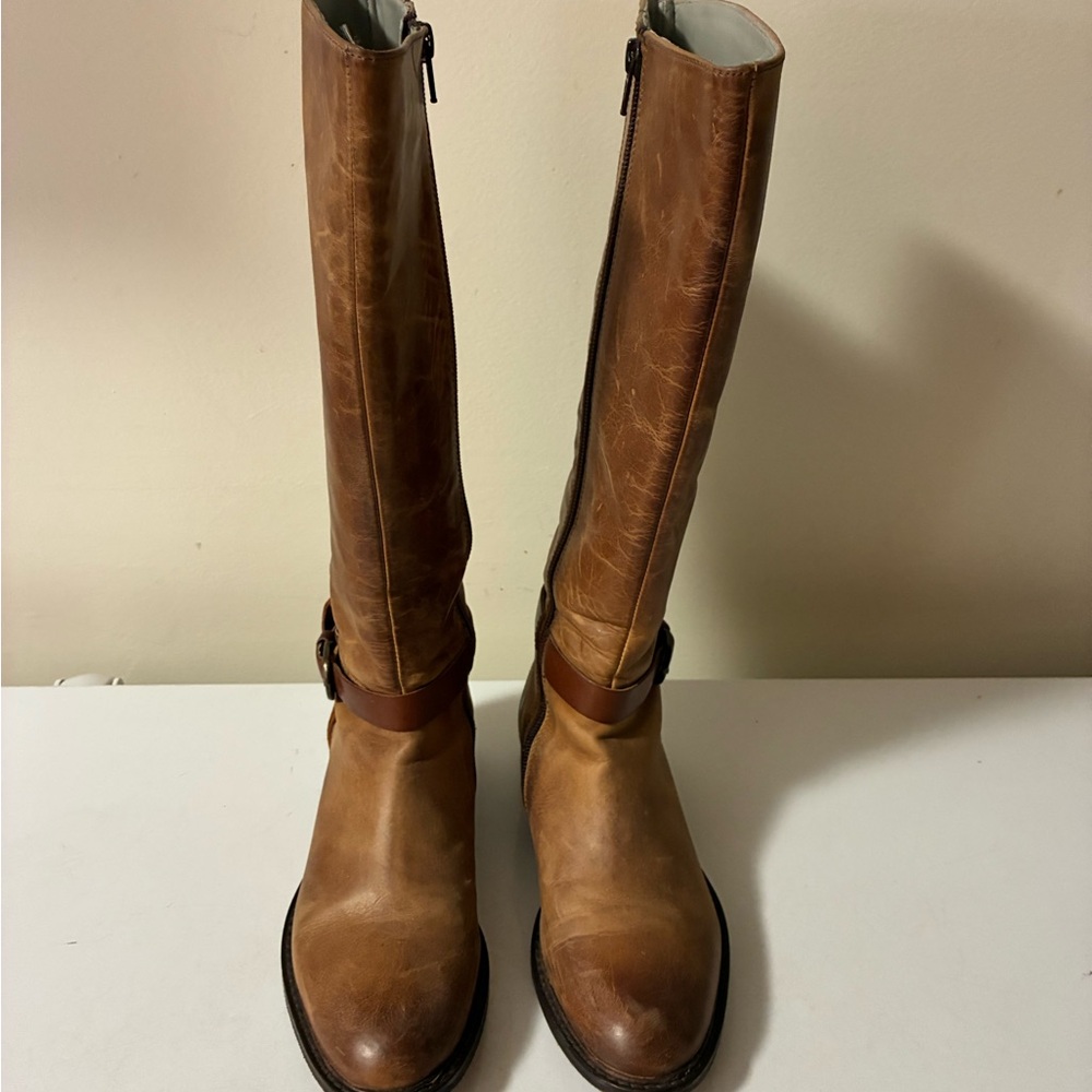 Stylish Tan Riding Boots